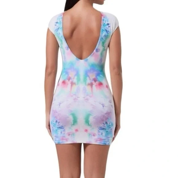 AFRM Multicolor Abstract Mini Dress - Picture 2 of 10